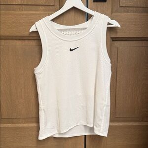 Nike Women's Mesh White Tank Top - reversible!